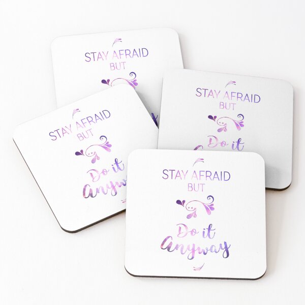 Item preview, Stay Afraid, But Do It Anyway (quote by Carrie Fisher) designed and sold by angiesdesigns.