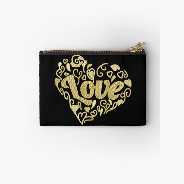 Item preview,  Love in Love heart Canary Yellow Embroidered Look designed and sold by Trinket-Trickster.