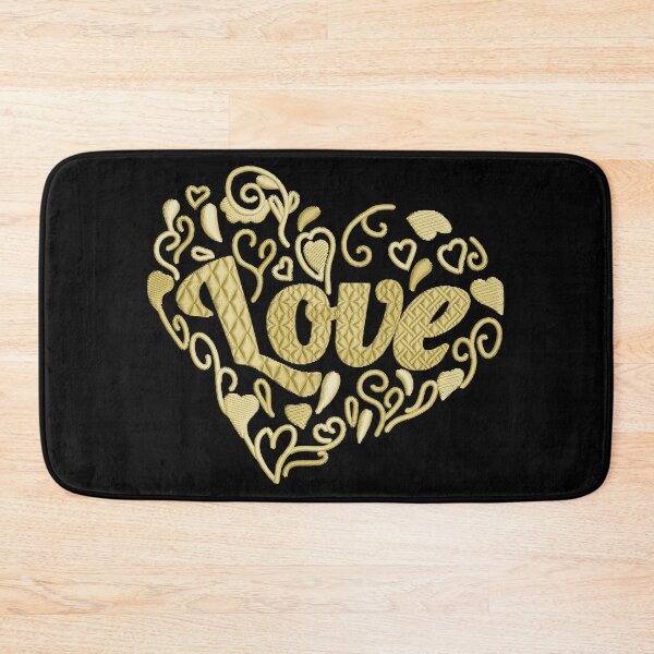Item preview,  Love in Love heart Canary Yellow Embroidered Look designed and sold by Trinket-Trickster.