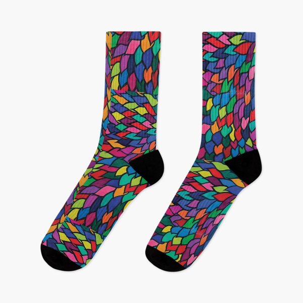 Item preview, Marker Rainbow Leaves designed and sold by HeatherNafeArt.