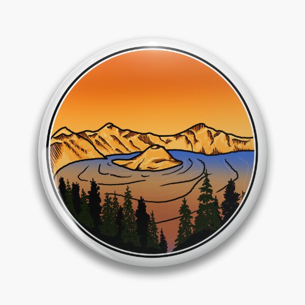Item preview, Crater Lake Sunset designed and sold by Fernheart Designs.
