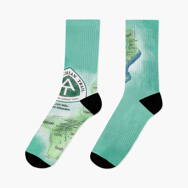 Artikelvorschau, Karte des Appalachian Trail entworfen und verkauft von Nicmunk-Design.