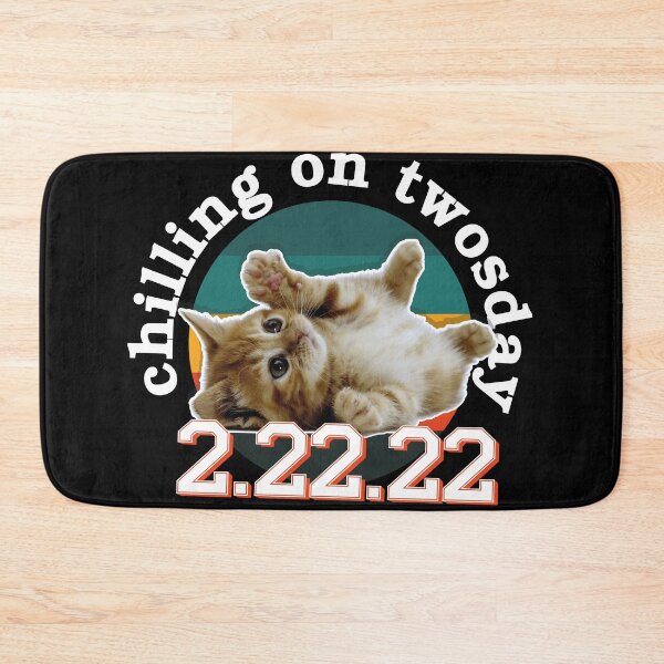 Item preview, Chilling on twosday / 2.22.22 / pet lover gift idea / cat is my valentine designed and sold by Yuzik.