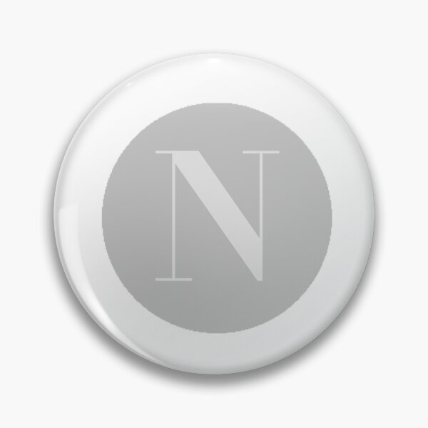 Item preview, N initial (grey) designed and sold by EMXEdesigns.