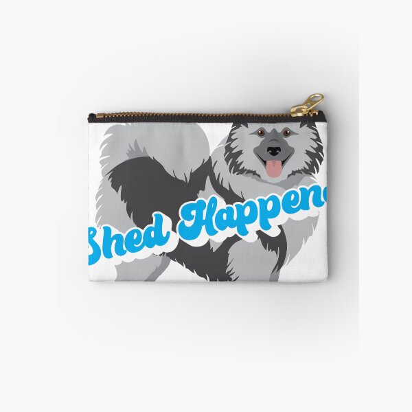 Item preview, Shed Happens Funny Keeshond Design Blue Writing designed and sold by ThoughtsDesigns.