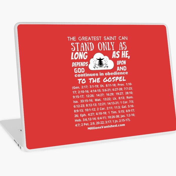 The Greatest Saint - Christian Laptop Skin