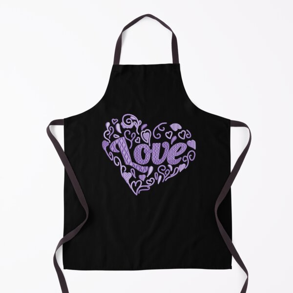 Item preview, Love in Love heart Soft Lilac Embroidered Look designed and sold by Trinket-Trickster.