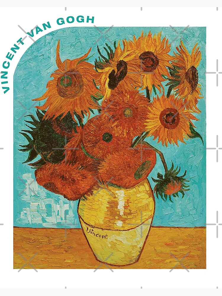 Sunflowers, 1888-1889 by Vincent van Gogh Sticker by High-Resolution Images