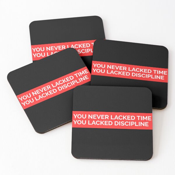 Item preview, YOU NEVER LACKED TIME. YOU LACKED DISCIPLINE. STICKER designed and sold by SuccessfulVibes.