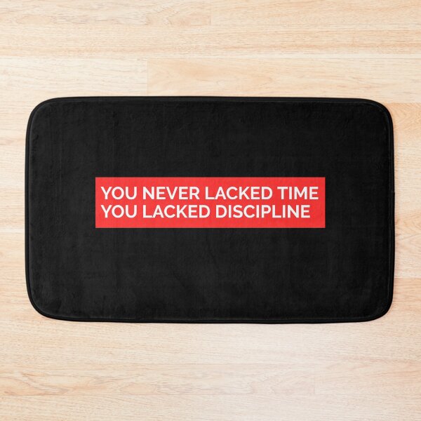 Item preview, YOU NEVER LACKED TIME. YOU LACKED DISCIPLINE. STICKER designed and sold by SuccessfulVibes.