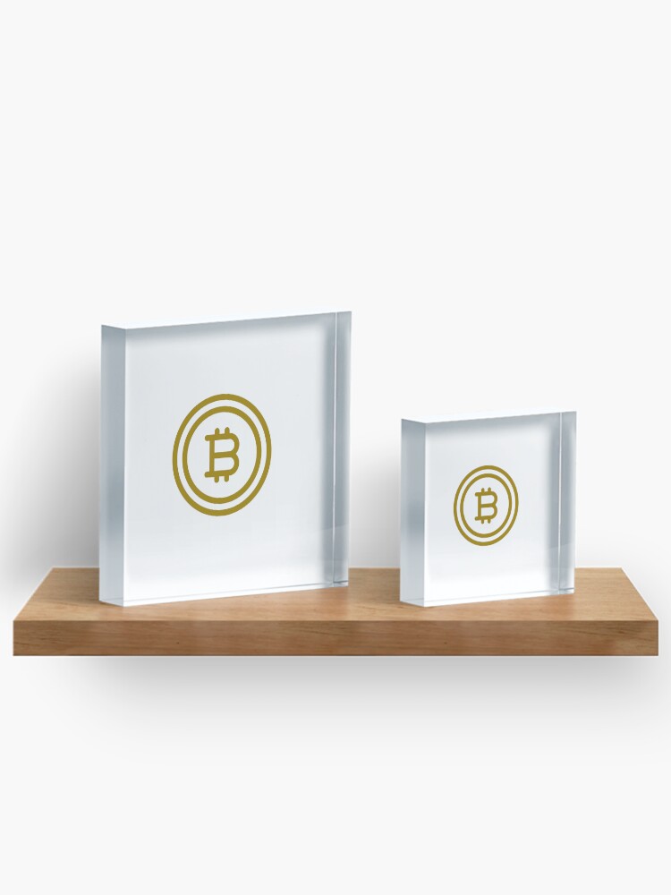 Thumbnail 3 of 5, Acrylic Block, Bitcoin designed and sold by AlexLab.