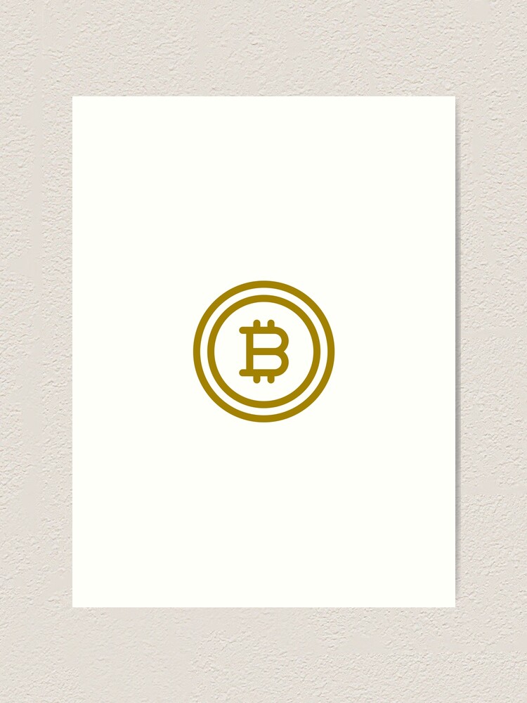 Thumbnail 1 of 3, Art Print, Bitcoin designed and sold by AlexLab.