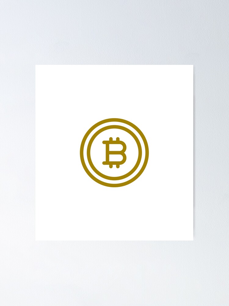 Imagen 1 de 3, Póster con la obra Bitcoin, diseñada y vendida por AlexLab.