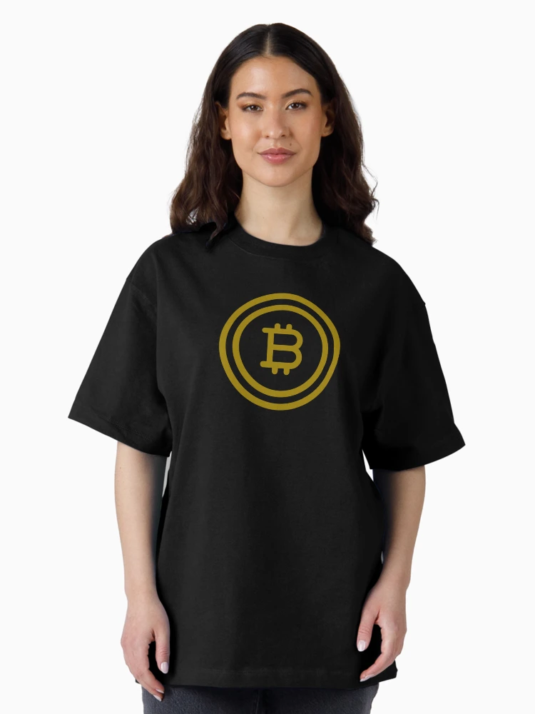 Imagen 3 de 7, Camiseta oversize con la obra Bitcoin, diseñada y vendida por AlexLab.
