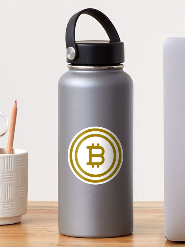 Imagen 1 de 3, Pegatina con la obra Bitcoin, diseñada y vendida por AlexLab.