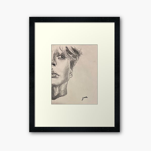 Item preview, Jimin Half Face Portrait designed and sold by Julia Monteiro.