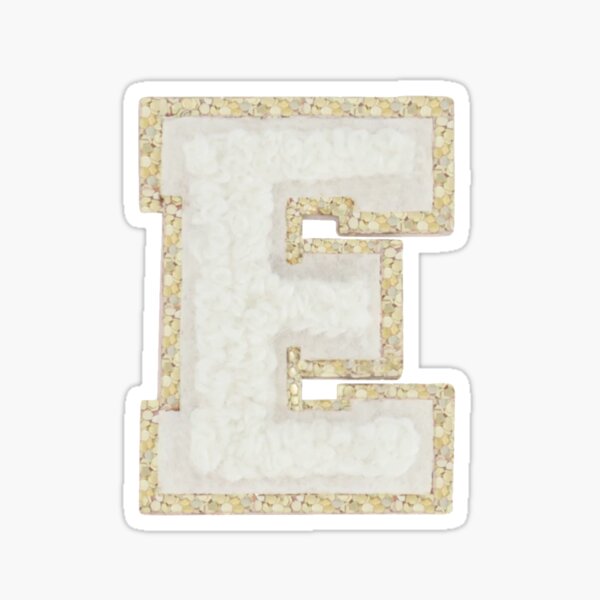 E Letter Patch Sticker