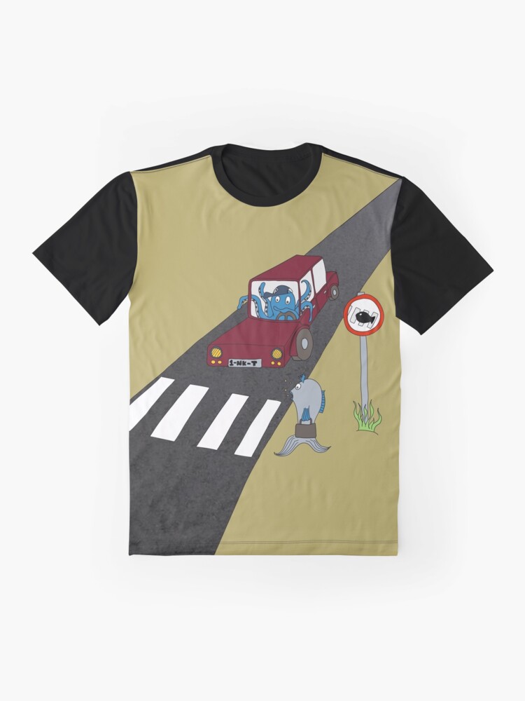 Alternate view of Fish Crossing Graphic T-Shirt