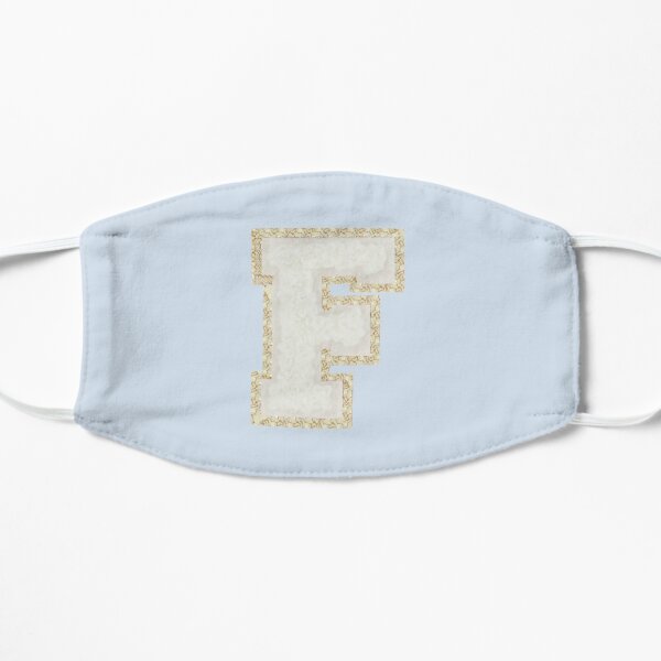 F Letter Patch Flat Mask