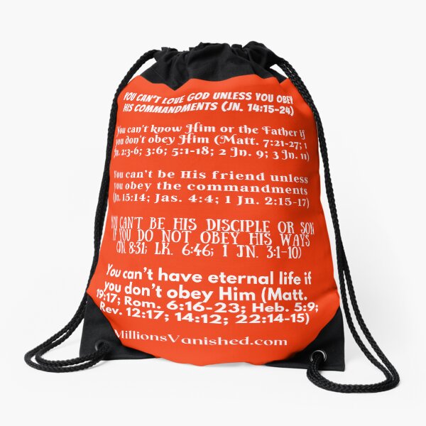 Obedient Christian - Christian Drawstring Bag