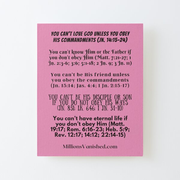 Obedient Christian - Christian Canvas Mounted Print
