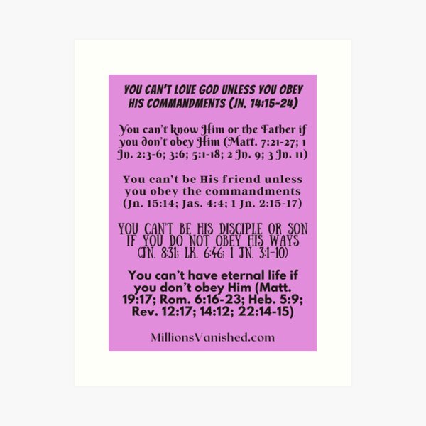 Obedient Christian - Christian Art Print