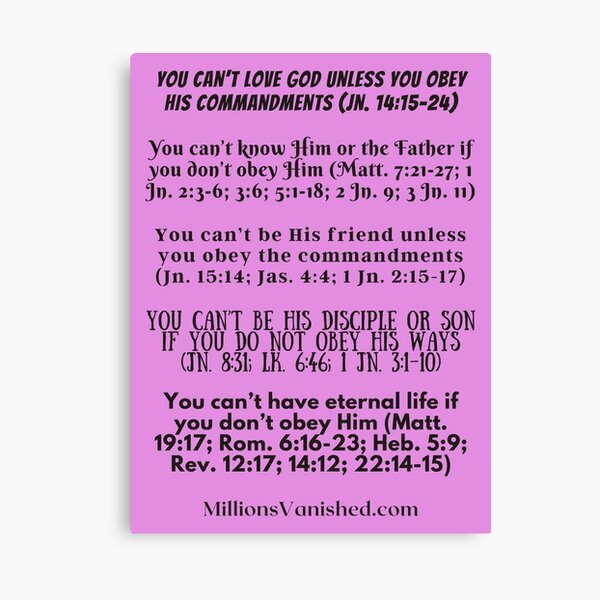 Obedient Christian - Christian Canvas Print