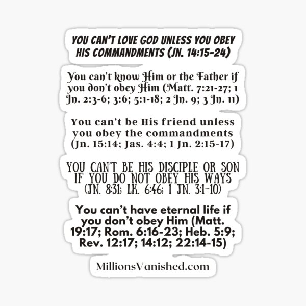 Obedient Christian - Christian Sticker