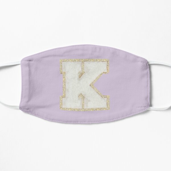 K Letter Patch Flat Mask