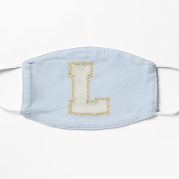 L Letter Patch Flat Mask