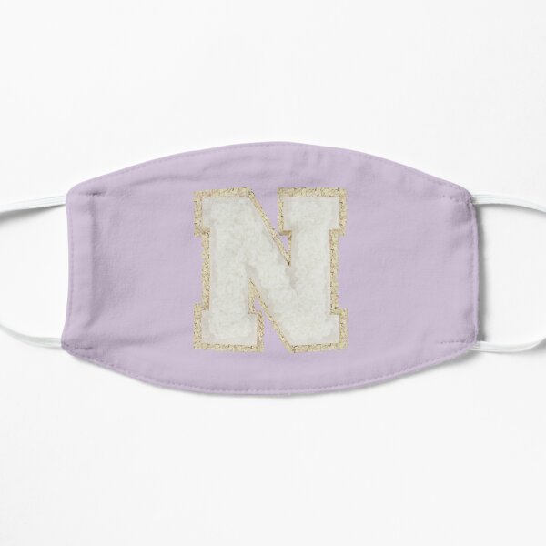 N Letter Patch Flat Mask