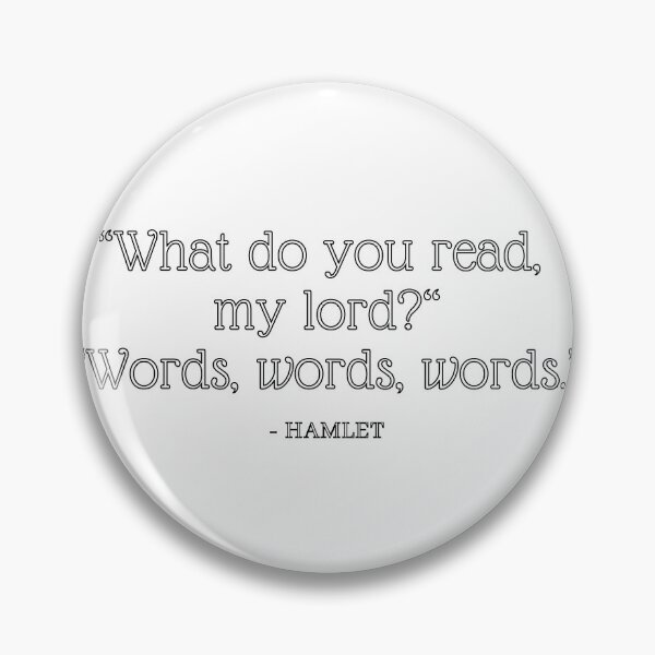 Aperçu de l'œuvre Mots mots mots Hamlet créée et vendue par Madelyn Craig.