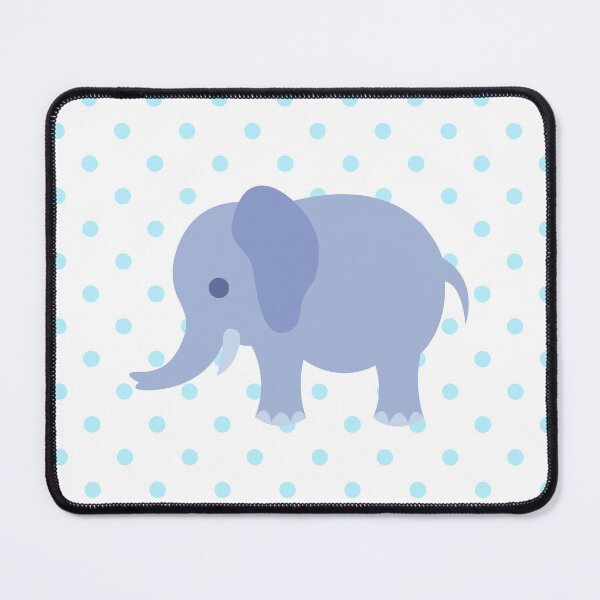 Item preview,  Light Blue Polka Dot Elephant designed and sold by The-Chic-Peach.