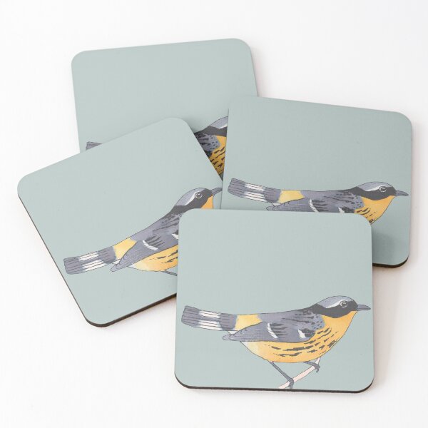 Item preview, Magnolia Warbler bird species watercolor art designed and sold by TheWaterBirds.