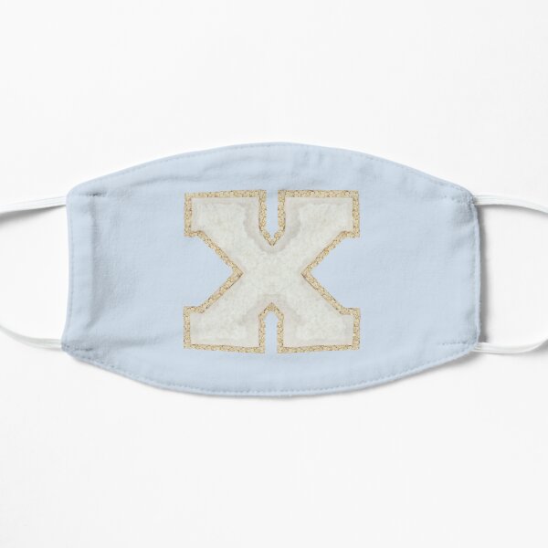 X Letter Patch Flat Mask