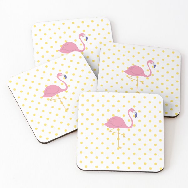 Item preview, Yellow Polka Dot Flamingo designed and sold by The-Chic-Peach.