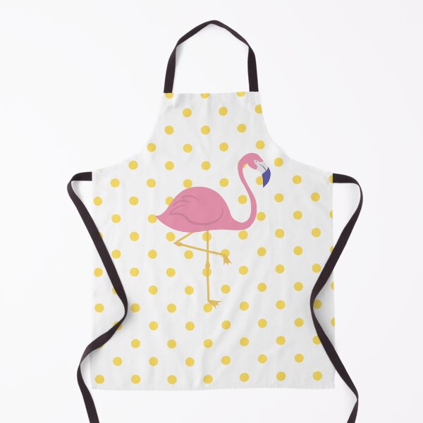 Item preview, Yellow Polka Dot Flamingo designed and sold by The-Chic-Peach.