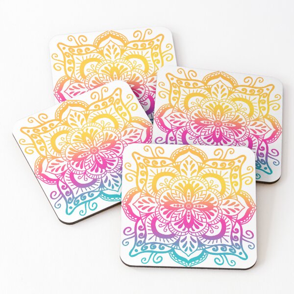 Item preview, Rainbow mandala - happy boho pattern designed and sold by thephoenixsoul.
