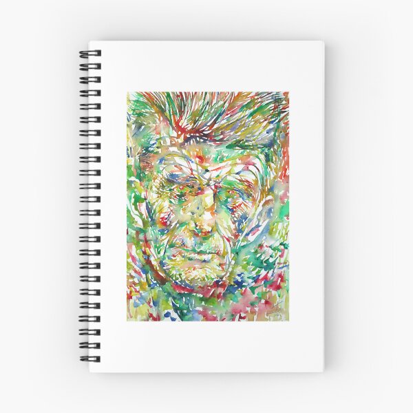 Item preview, SAMUEL BECKETT watercolor portrait .4  designed and sold by sephwee.