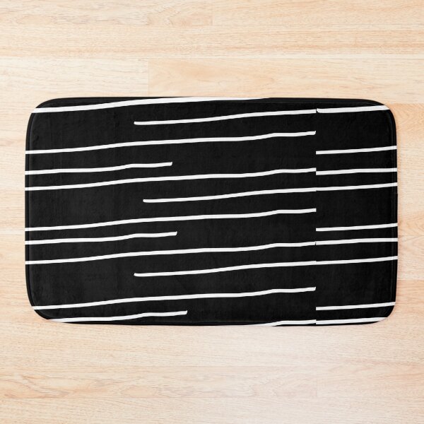 Item preview, White traits on black background - Patterns  designed and sold by Foriart.