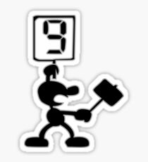 Game and Watch 9 Hammer Sticker