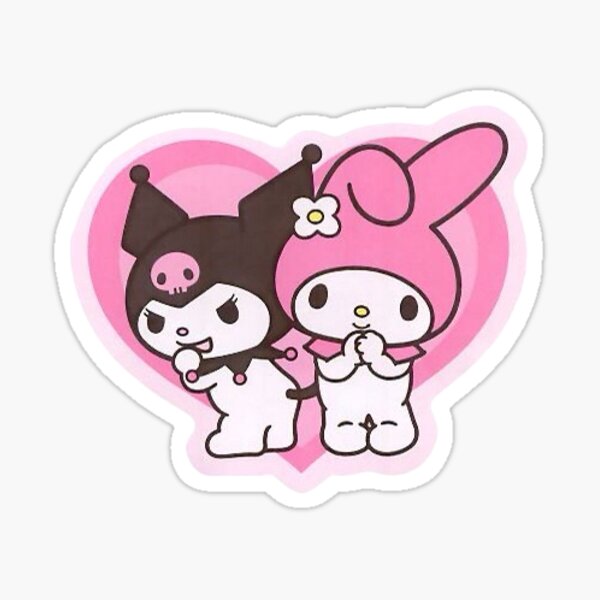 Love and hate relationship cute sticker Sticker
