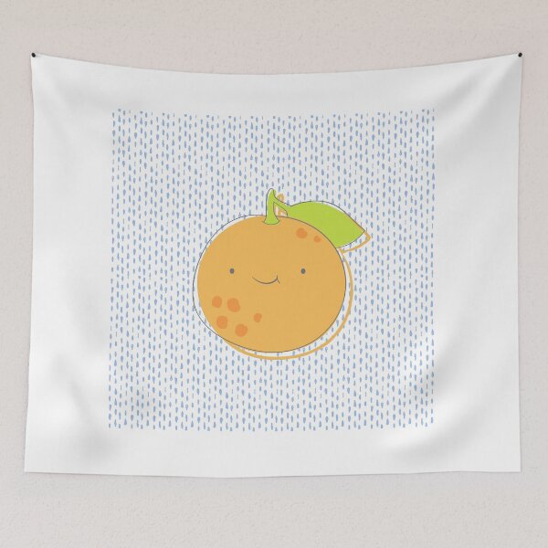 Item preview,  Purple Hand Drawn Polka Dot Orange designed and sold by The-Chic-Peach.