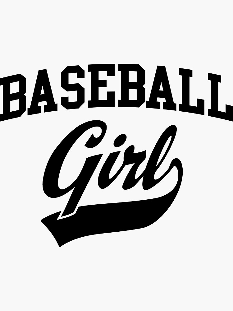"Baseball Girl" Sticker by sportsfan Redbubble
