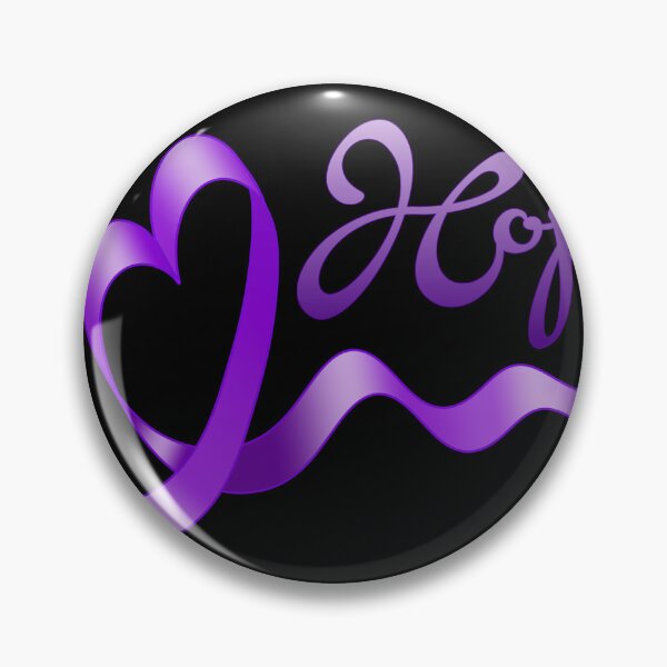 Item preview, Purple Awareness Ribbon with Heart with Hope designed and sold by Alondra.