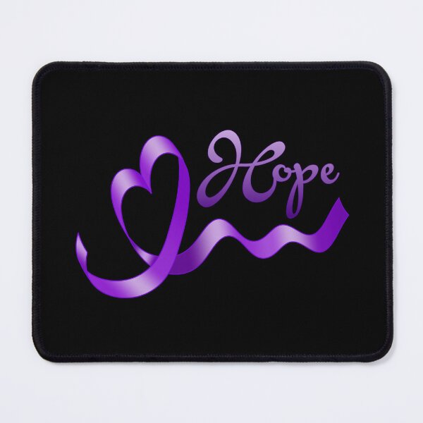 Item preview, Purple Awareness Ribbon with Heart with Hope designed and sold by Alondra.