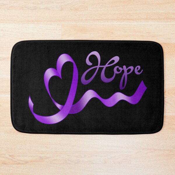 Item preview, Purple Awareness Ribbon with Heart with Hope designed and sold by Alondra.