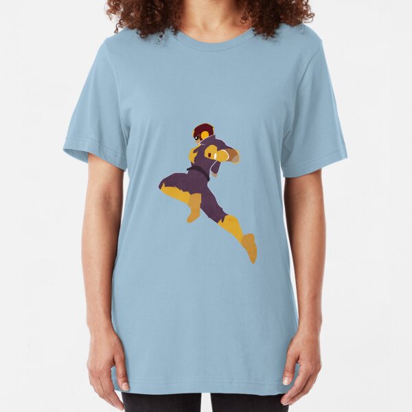 Captain Falcon Knee Slim Fit T-Shirt
