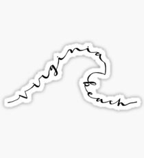 virginia beach (wave) Sticker