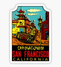 Chinatown San Francisco Vintage Travel Decal Sticker